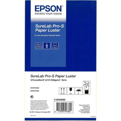 EPSON SureLab Pro-S Χαρτί Luster 12,7cmx65m 2 ρολά